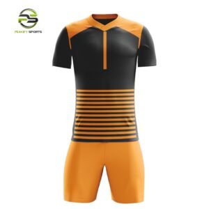 Shadow-Claw Performance Soccer Kit – Onyx & Ember Orange