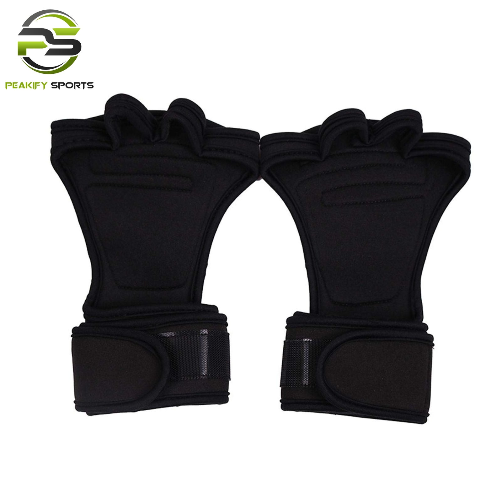 Peakify Hydra-Grip Open-Palm Training Gloves – Stealth Onyx