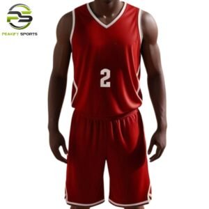 Elite Pro-Series Basketball Uniform – Radiant Crimson