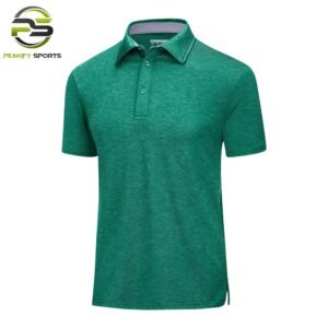 Men’s Heritage Heathered Performance Polo – Emerald Forest