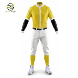Cobalt Hex-Flow Custom Baseball Uniform – Blue/Black Fusion