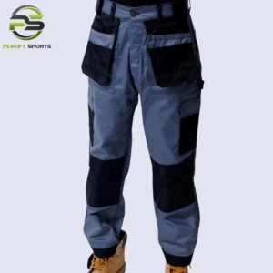 Peakify Pro-Operator Multi-Pocket Work Trousers – Steel Blue & Onyx