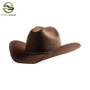 Peakify Outlander Wool Felt Cowboy Hat – Espresso Brown