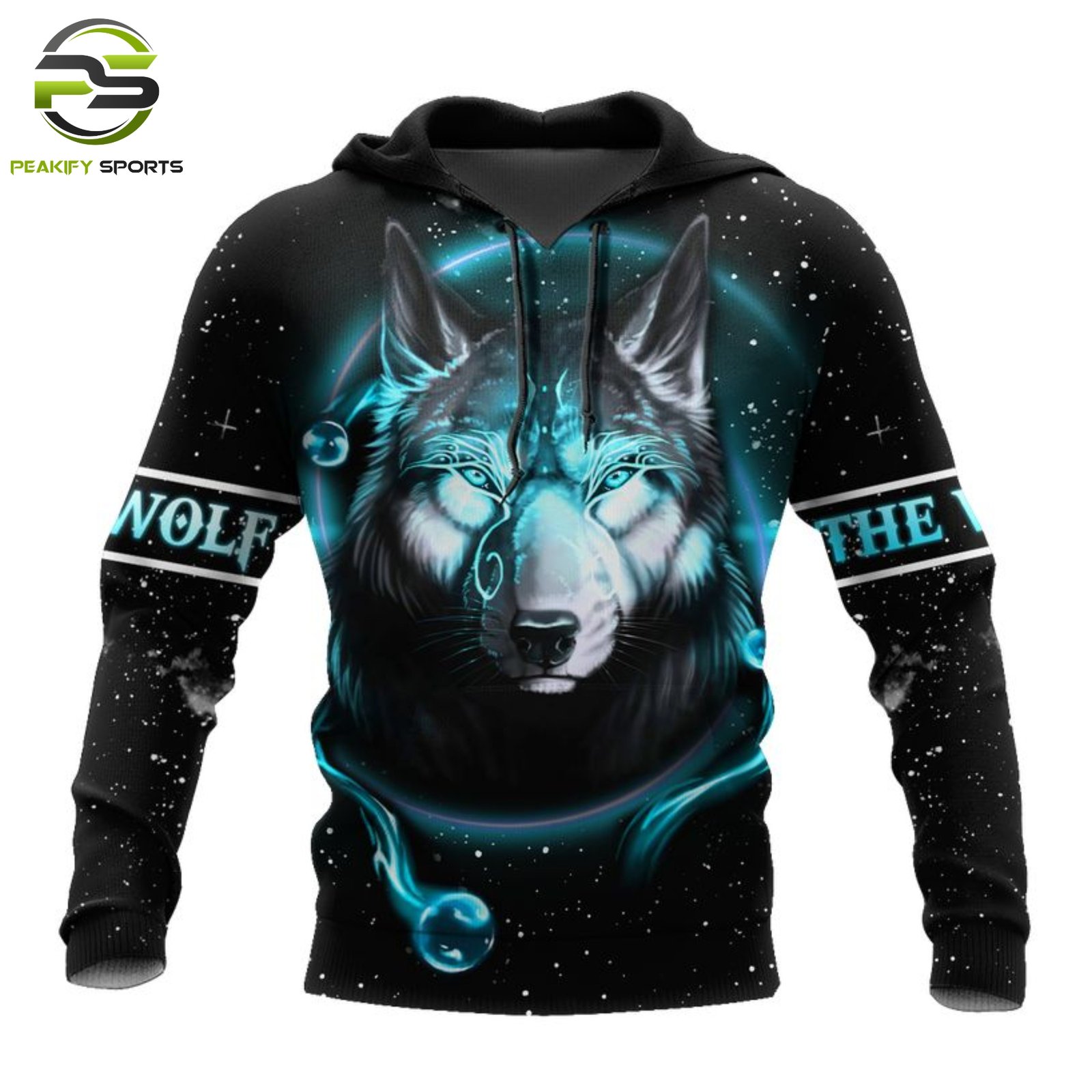 Peakify "Technicolor Sky" Abstract Tie-Dye Cropped Hoodie