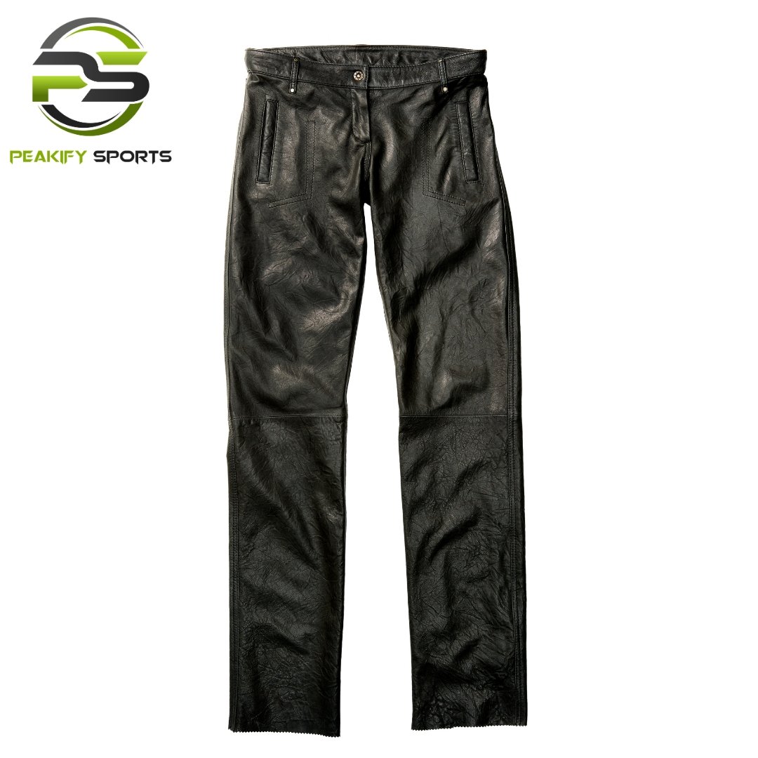 Peakify Midnight Stealth Executive Leather Trousers