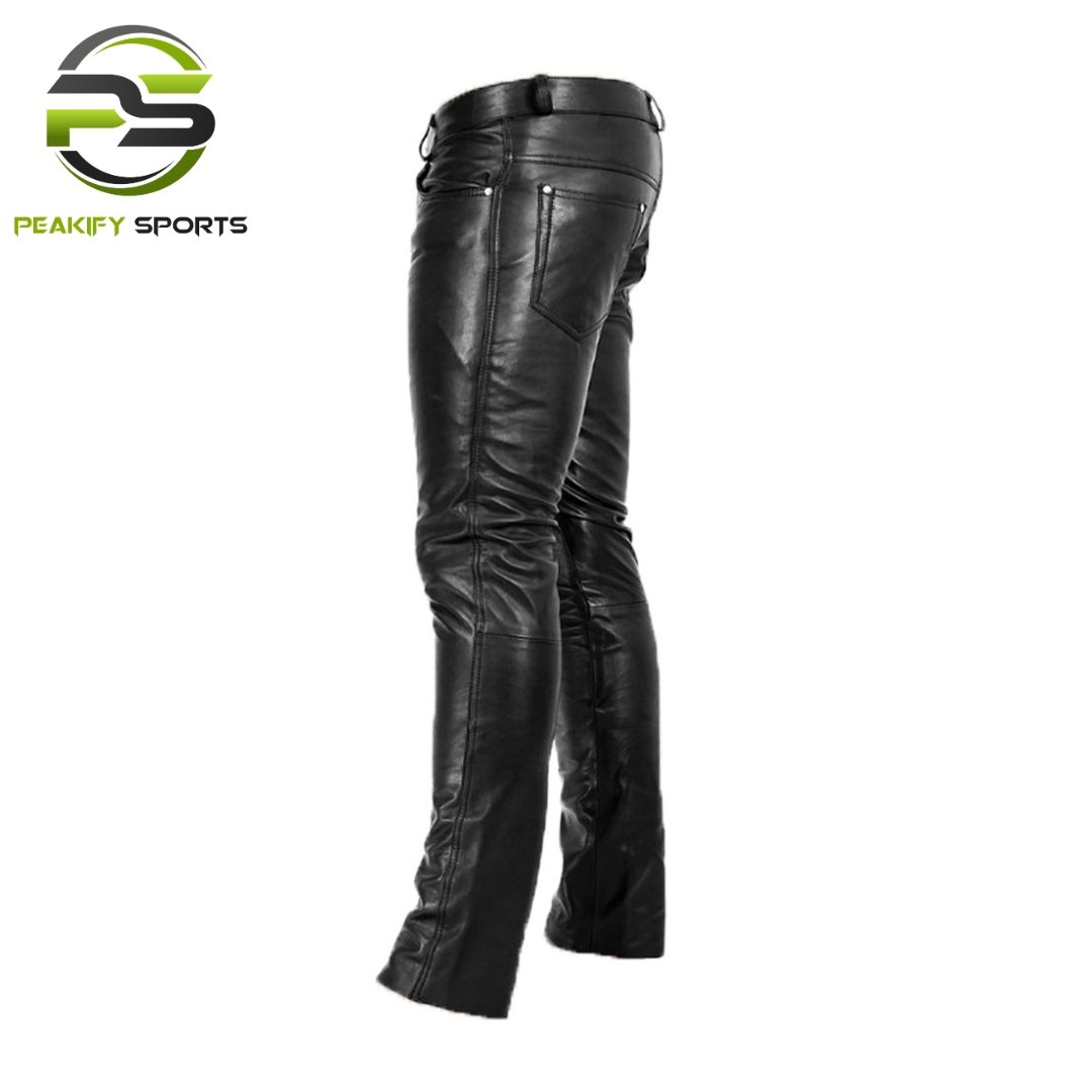 Peakify Onyx Urban Performance Trousers – Polished Leather Edition