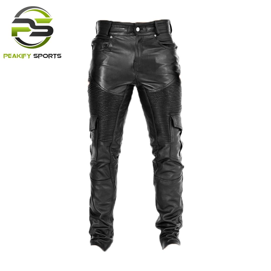 Peakify Midnight Recon Moto-Cargo Trousers – Tactical Edition