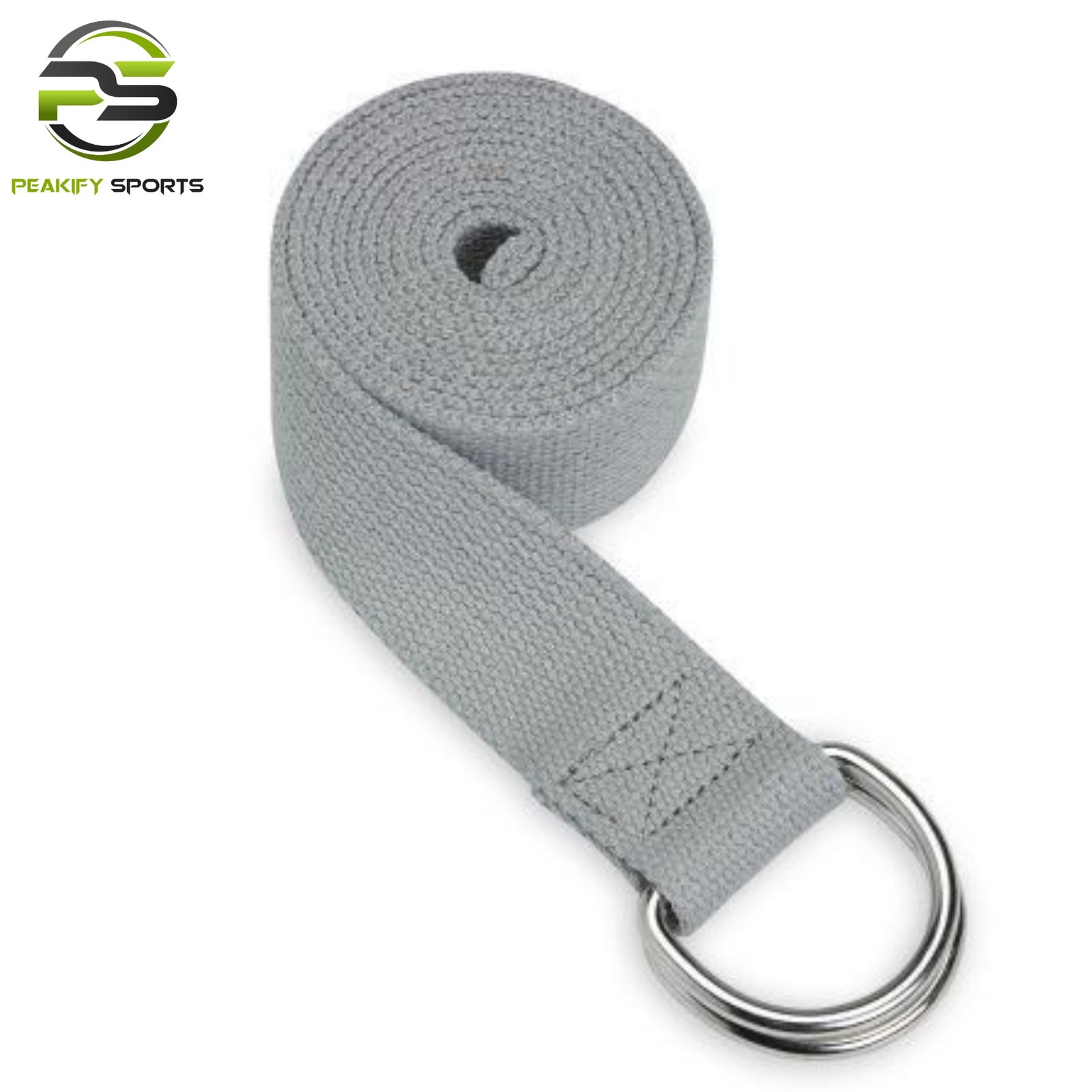 Peakify Pro-Stretching Yoga Strap – Heather Slate