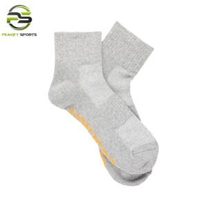 Peakify Aero-Flow Quarter Crew Performance Socks – Slate Grey