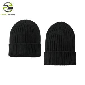 Peakify Midnight Stealth Performance Beanie – Onyx Edition
