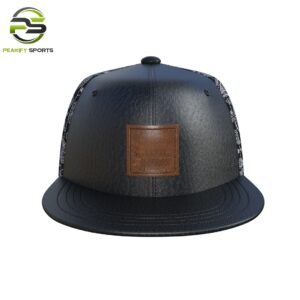Peakify Obsidian Vanguard Flat-Bill Cap – Heritage Edition