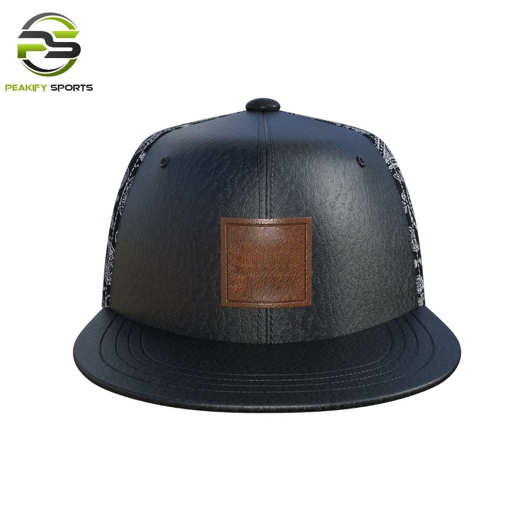 Peakify Obsidian Vanguard Flat-Bill Cap – Heritage Edition
