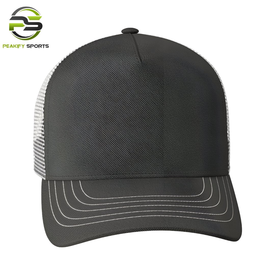 Peakify Shadow Ridge Mesh Trucker Cap – Graphite Edition