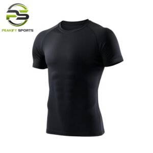 Peakify Aero-Lite Second-Skin Compression Tee – Stealth Onyx