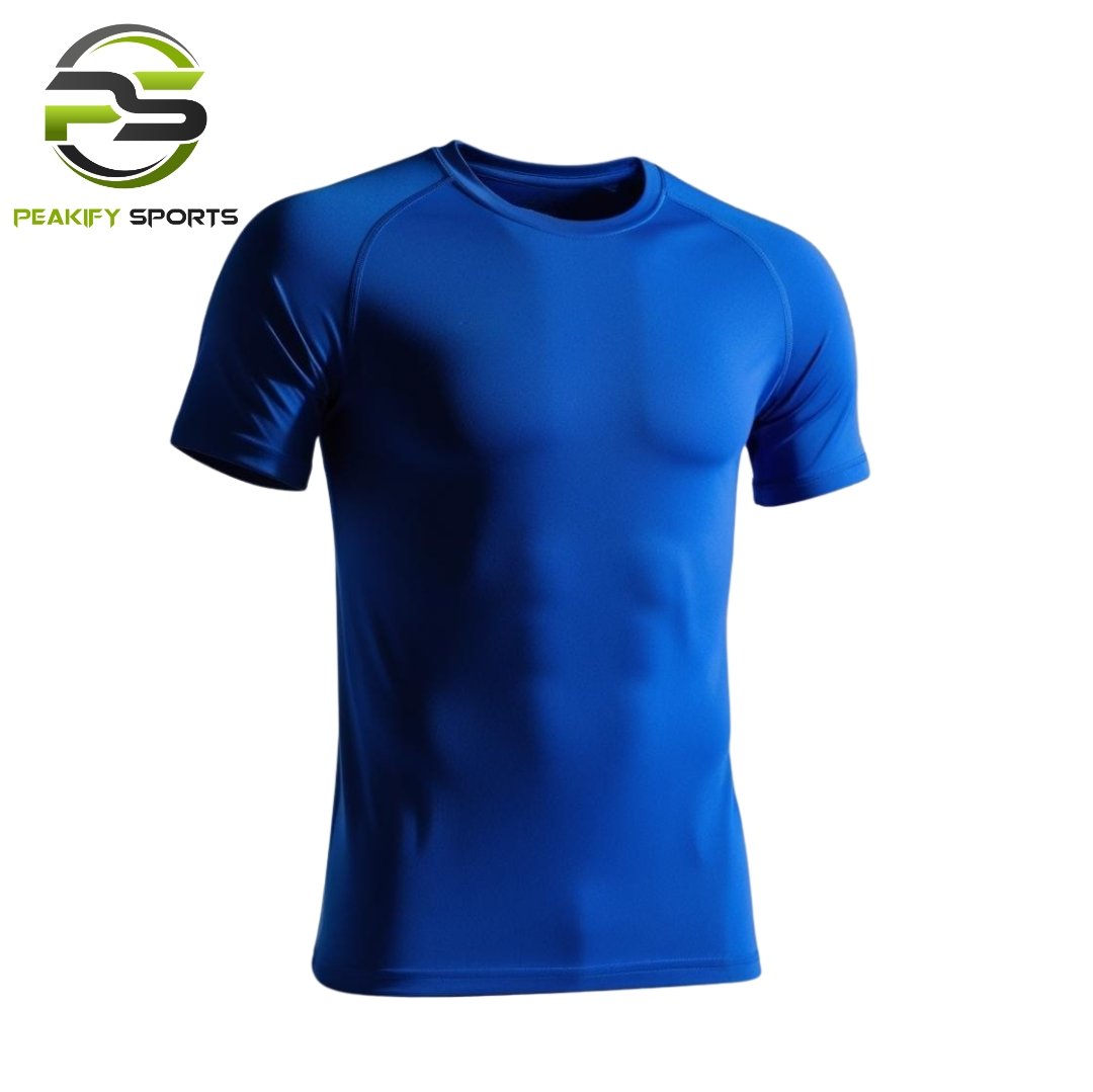 Peakify Aero-Lite Second-Skin Compression Tee – Cobalt Pro