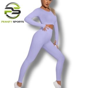 Women’s Zenith Long-Sleeve Performance Set – Pastel Lilac