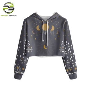 Total Eclipse of the Heart: Mystic Moon Cropped Hoodie