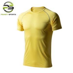 Peakify Aero-Lite Second-Skin Compression Tee – Solar Flare Yellow