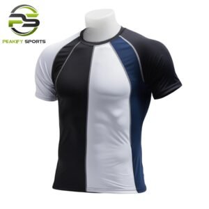 Peakify Aero-Lite Multi-Panel Compression Tee – Tri-Tone Stealth