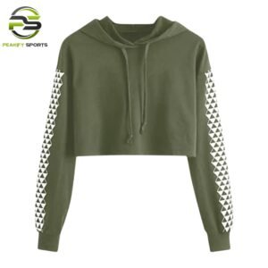 Geometry Class Never Looked This Good: Olive Green Crop