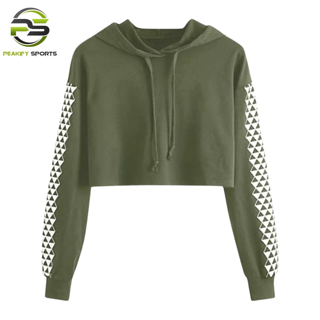 Geometry Class Never Looked This Good: Olive Green Crop
