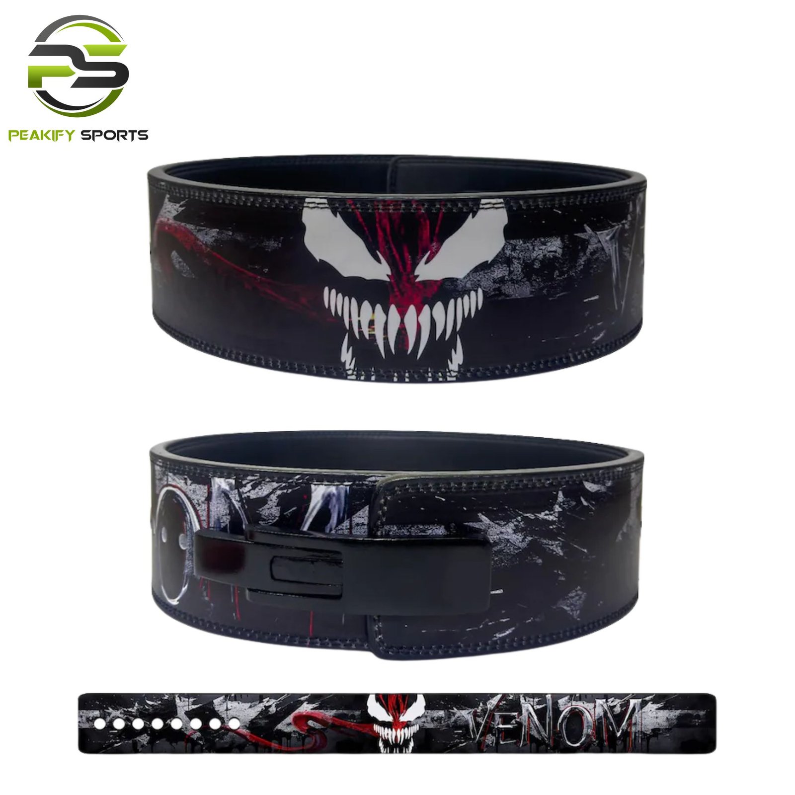 Peakify Venom-Strike Pro Lever Weightlifting Belt – 10mm Competition Grade