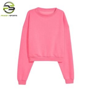 Women’s Core Cropped Crewneck Sweatshirt – Electric Pink
