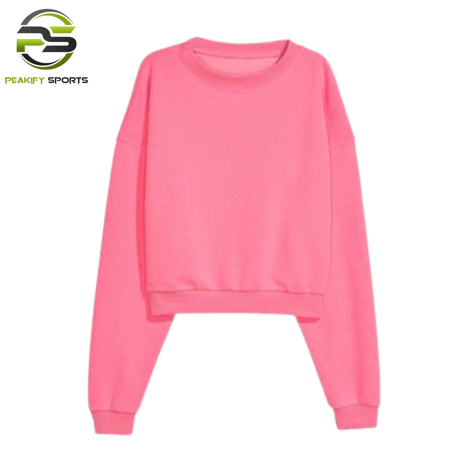 Women’s Core Cropped Crewneck Sweatshirt – Electric Pink