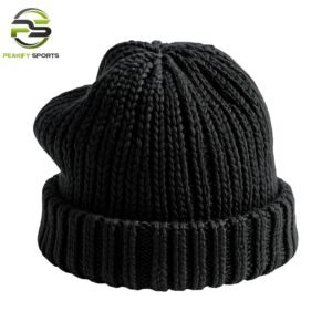 Peakify Midnight Titan Fisherman Beanie – Onyx Edition